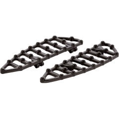 1621-1012 06-891MX Billet Floorboards MX Driver Floorboards - Black Fits 2018-2020 Softail