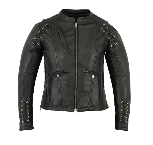 DS885- WOMENS LEATHER JACKET