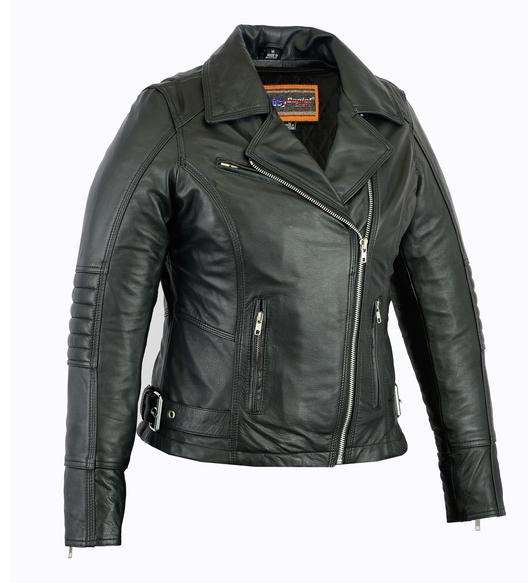 DS835 WOMANS LEATHER MC JACKET