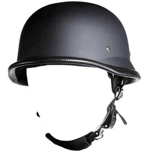 Matte Black German Helmet