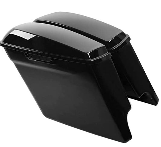 XFMT 5" ABS Extended Stretched Saddlebags Fit For Harley Touring Road King Street Glide 2014-2022